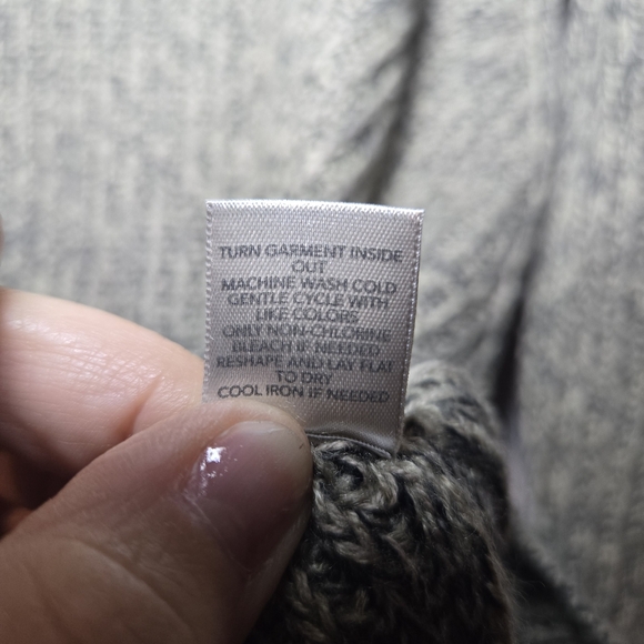 Christopher & Banks Black And Tan Zip-Up Tunic Sweater Womens XL - Picture 7 of 8